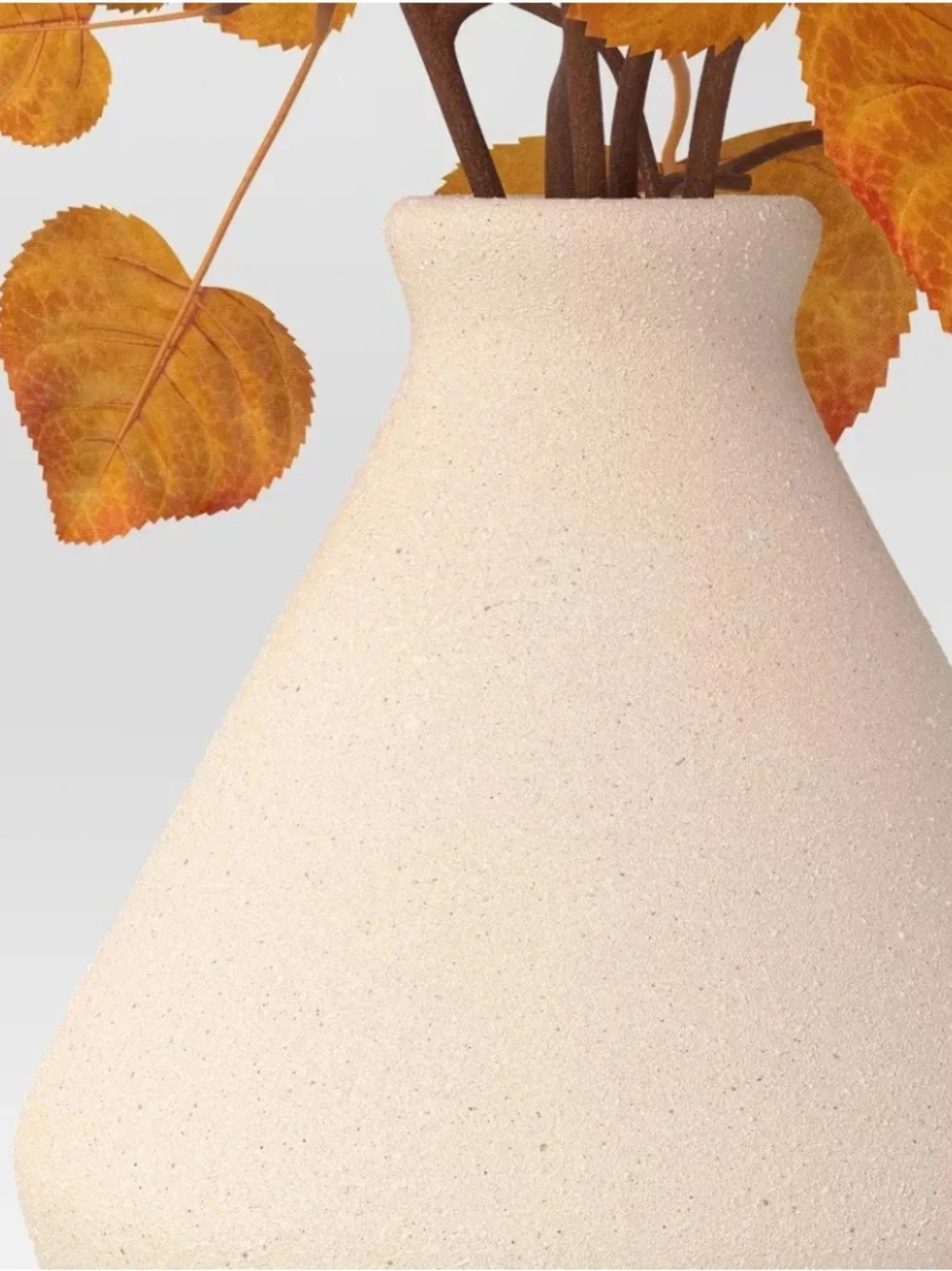THRESHOLD NWT Large Orange Fall Leaf Artificial Plants Arrangement